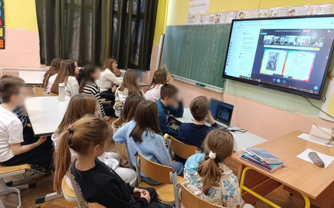 UČENICI NAŠE ŠKOLE NA MEĐUNARODNOM ETWINNING VIDEO SASTANKU