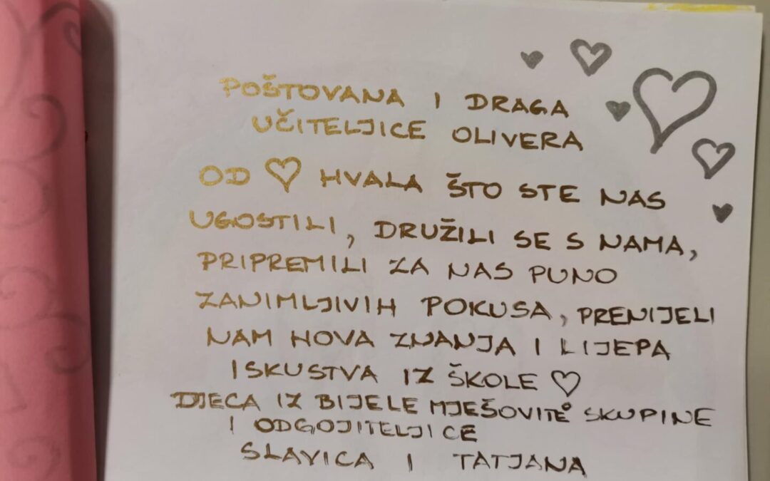 Vrtićarci u našoj  školi