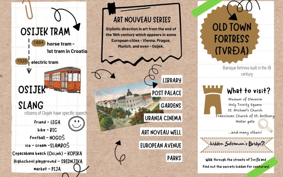 Brošura i učenici kao turistički vodiči