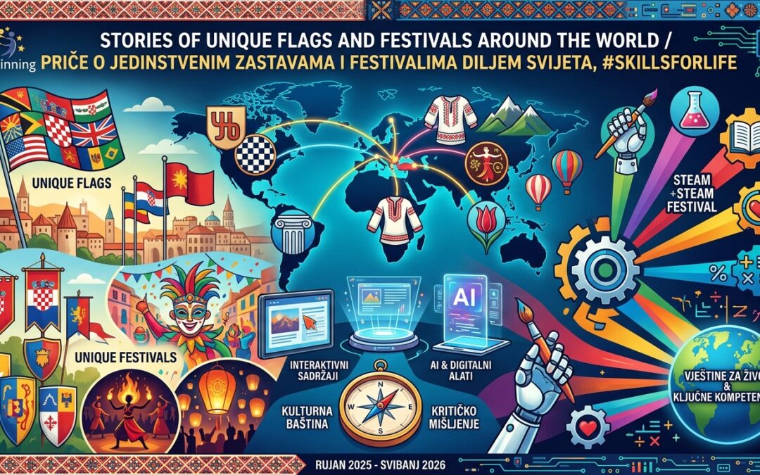 Nacionalna oznaka kvalitete za eTwinning projekt „Priče o jedinstvenim zastavama i festivalima diljem svijeta“